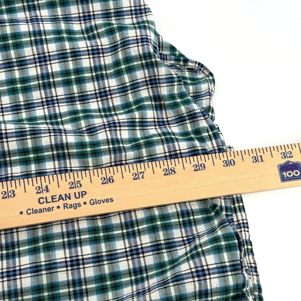 Lucky Brand Mens XXL Pearl Snap Shirt Plaid Grn/Blue Western Wear Casual‎ Cowboy - Picture 8 of 10